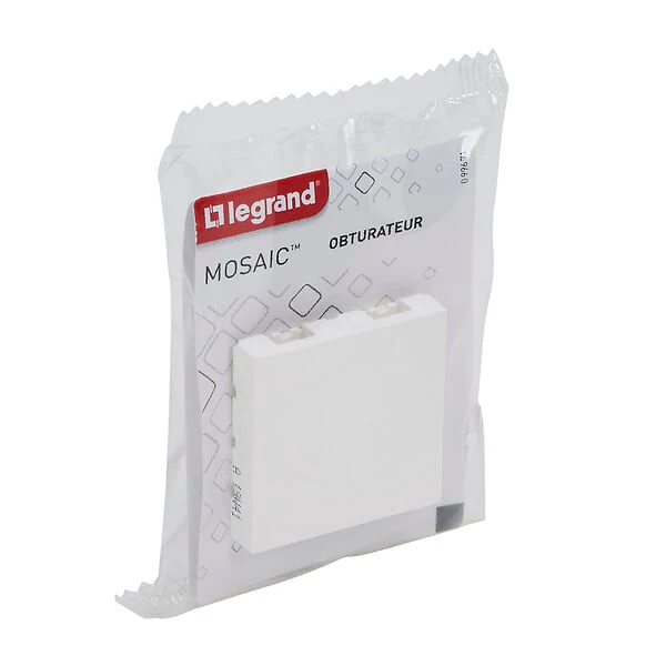 Obturateur Mosaic blanc - 2 modules - Image 6