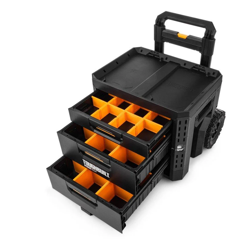 StackTech Rolling 3-Tiroirs Locking Box - TOUGHBUILT - TB-B1-D-R93-BEA - Image 3